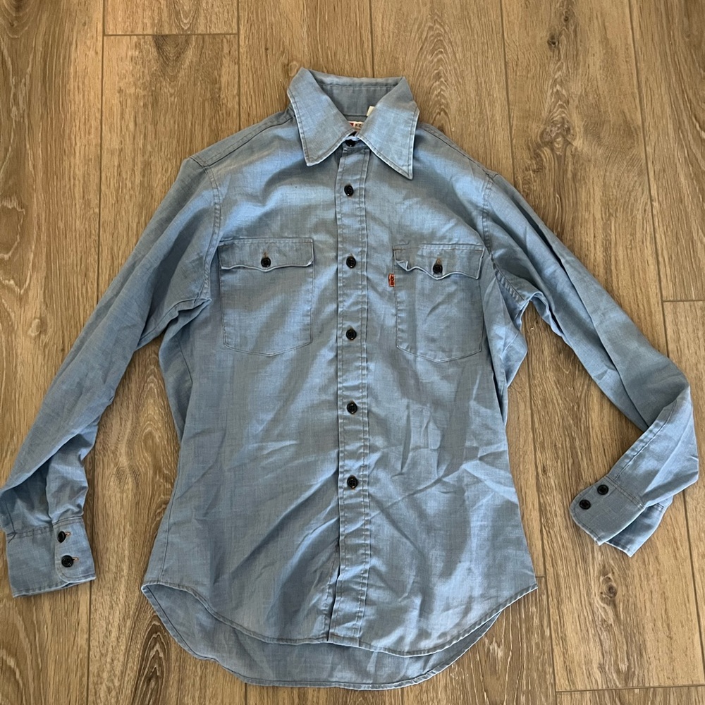 VINTAGE Levis denim workwear shirt